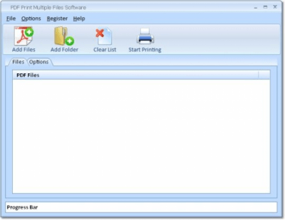 Screenshot of the application PDF Print Multiple Files - #1
