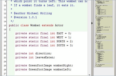 Screenshot of the application Greenfoot - #3