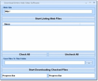 Screenshot of the application Download Entire Web Sites - #1