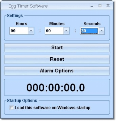 Screenshot of the application Egg Timer Software - #1