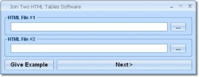 Screenshot of the application Join HTML Tables - #1