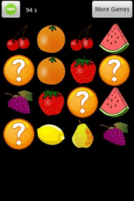 Screenshot of the application Fruit Remember - #2