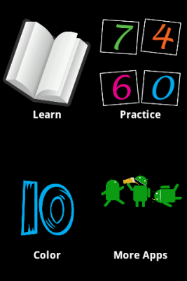 Screenshot of the application Learn Numbers - #4