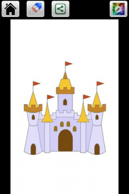 Screenshot of the application Castle Draw Color - #2