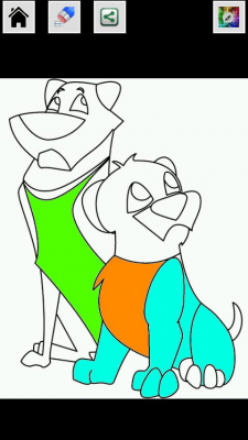 Screenshot of the application Animal Coloring Book - #1