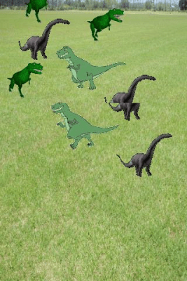 Screenshot of the application Dino Attack Hunt - #1