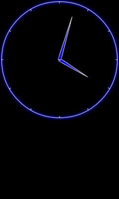 Screenshot of the application Analog Night Clock - #1