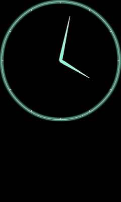 Screenshot of the application Analog Night Clock - #3