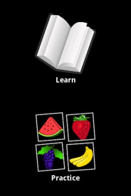 Screenshot of the application Learn Fruits - #3