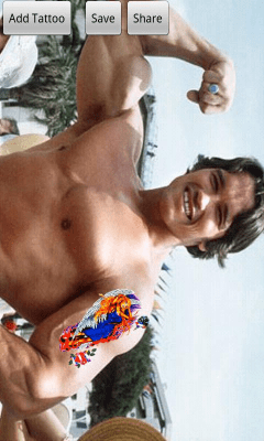 Screenshot of the application Tattoo Prank - #3