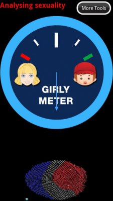 Screenshot of the application Girly Meter - #1