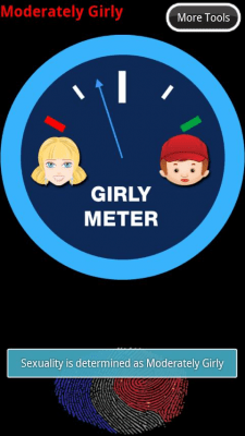 Screenshot of the application Girly Meter - #2