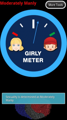 Screenshot of the application Girly Meter - #3
