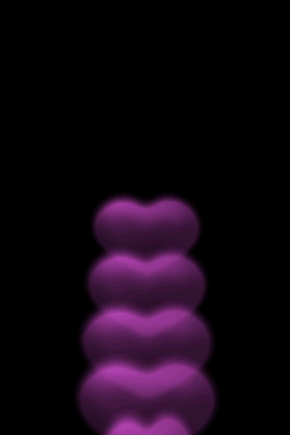 Screenshot of the application Floating Hearts - #1