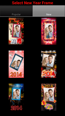 Screenshot of the application New Year Frames - #1