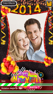 Screenshot of the application New Year Frames - #3