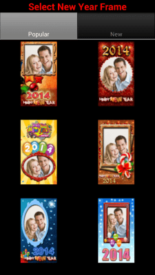 Screenshot of the application New Year Frames - #5