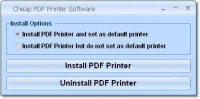 Screenshot of the application Cheap PDF Printer Software - #1