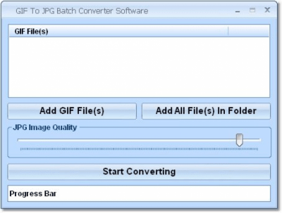 Screenshot of the application GIF To JPG Batch Converter - #1