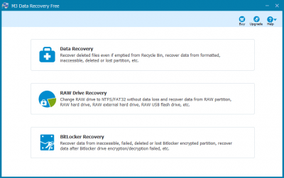 Screenshot of the application M3 Data Recovery Free - #1