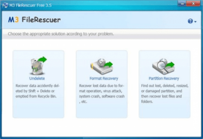 Screenshot of the application FileRescuer Free - #1