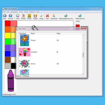 Screenshot of the application RBS Coloring Book - #1