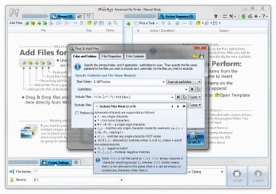 Screenshot of the application Advanced File Finder - #1
