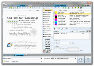 Screenshot of the application Batch Hex Editor - #1