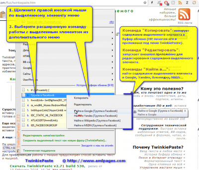 Screenshot of the application TwinkiePaste - #5
