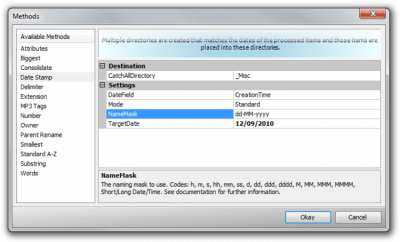 Screenshot of the application FileSieve 3 - #2
