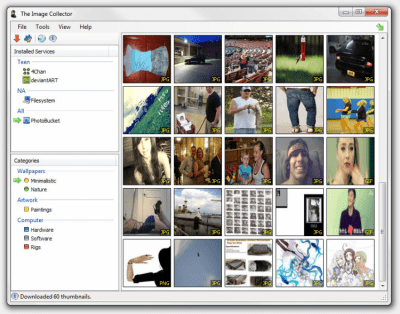 Screenshot of the application The Image Collector - #1