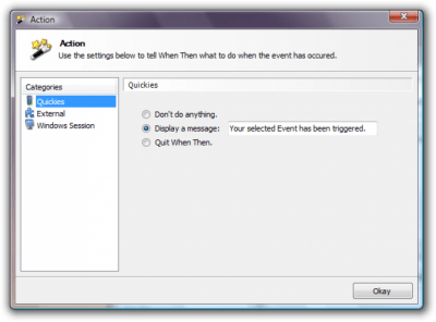 Screenshot of the application When Then - #3