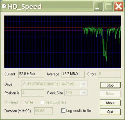 Screenshot of the application HD Speed - #1