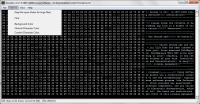 Screenshot of the application Decode - #3