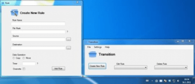 Screenshot of the application Transition - #1