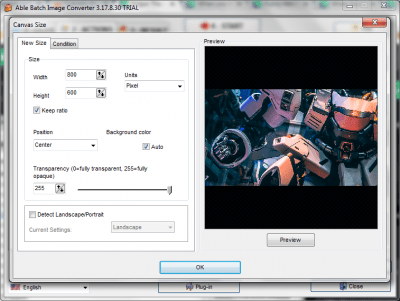 Screenshot of the application Able Batch Converter - #4