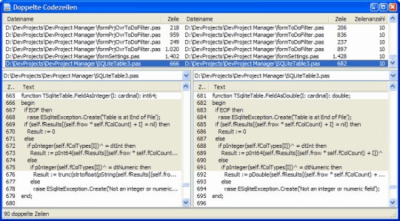 Screenshot of the application Duplicate Code Finder - #1