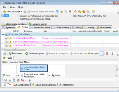 Screenshot of the application FossLook electronic document management platform - #21