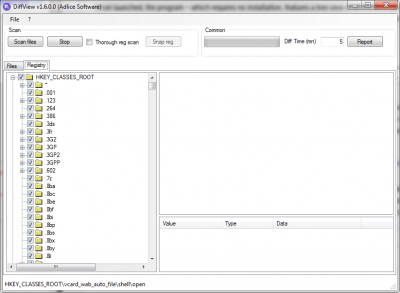 Screenshot of the application DiffView - #3