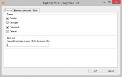 Screenshot of the application Folder Monitor - #3