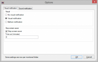 Screenshot of the application Folder Monitor - #4