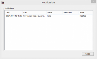 Screenshot of the application Folder Monitor - #7
