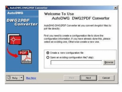 Screenshot of the application AutoDWG DWG to PDF Converter 2013 - #1