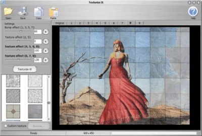 Screenshot of the application Texturize It - #1