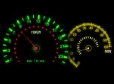 Screenshot of the application Color Speedometer Screensaver - #1