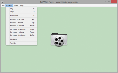 Screenshot of the application MKV File Player - #2