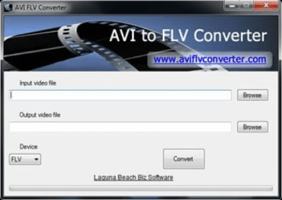 Screenshot of the application AVI FLV Converter - #1