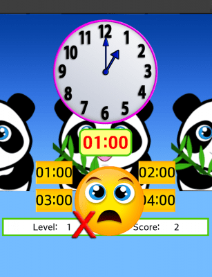 Screenshot of the application Clock Games for Kids - #4