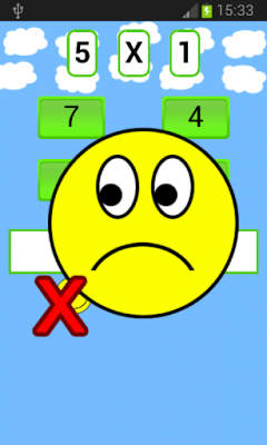 Screenshot of the application math multiplication games - #1