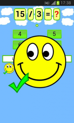 Screenshot of the application Math Division Game - #2